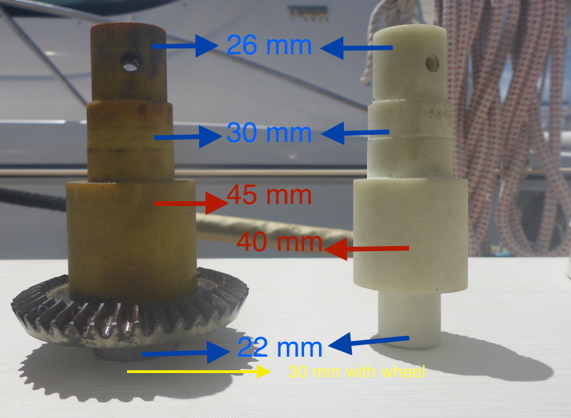  Amel Super Maramu 2000 Bow Thruster Tufnol Shaft arbre