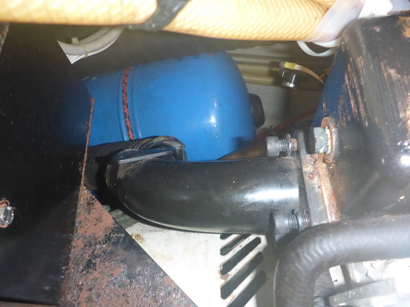  Amel Super Maramu 2000 Genset Onan Exhaust Elbow Replacement 