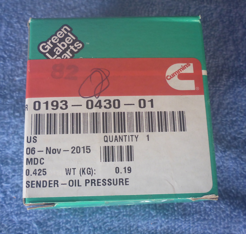  Onan 193 0430 01 Oil Pressure Sender Isolated Ground for sale SXM Saint Martin Sint Maarten