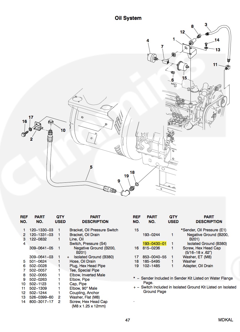  Onan 193 0430 01 Oil Pressure Sender Isolated Ground for sale SXM Saint Martin Sint Maarten