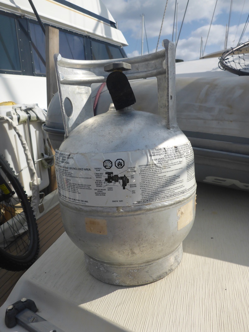  Amel Super Maramu 2000 Propane Tank storage 