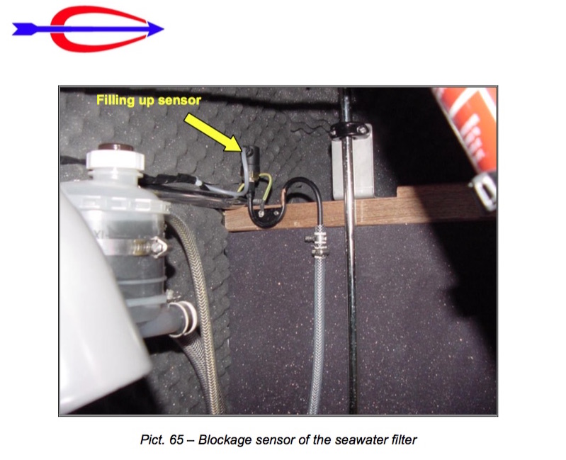  Amel Super Maramu 2000 Seacock / Strainer blockage sensor 